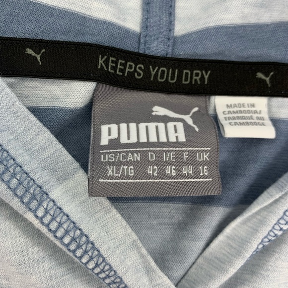 PUMA Women’s stripped lightweight hoodie- XL - Picture 3 of 3